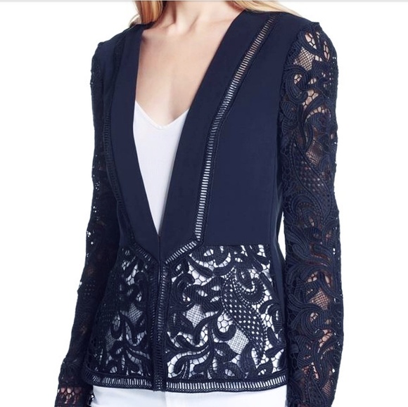 🍒NWOT🍒 TED BAKER LUX NAVY CARDI BLAZER - Picture 5 of 9